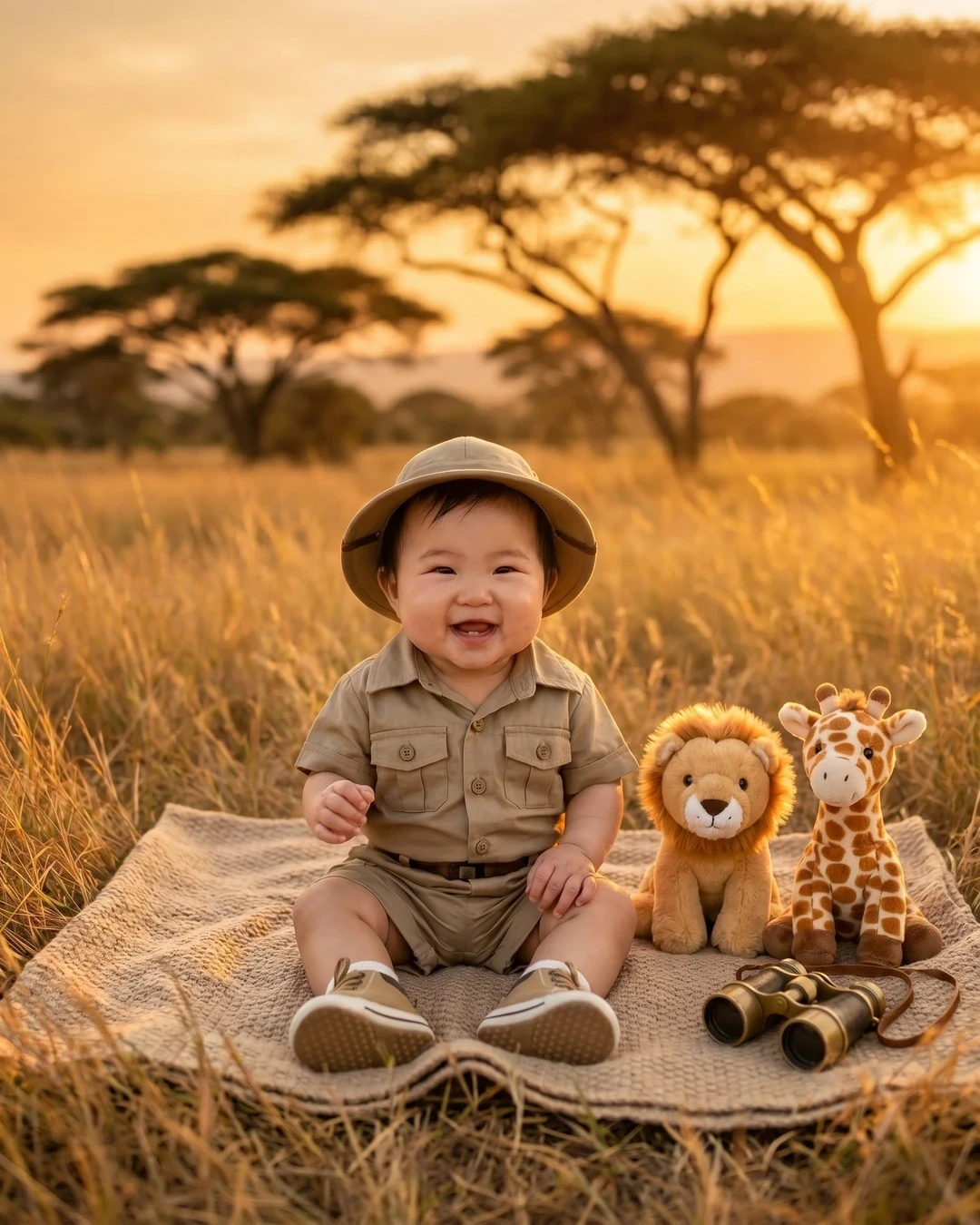 Magical baby milestone portrait example
