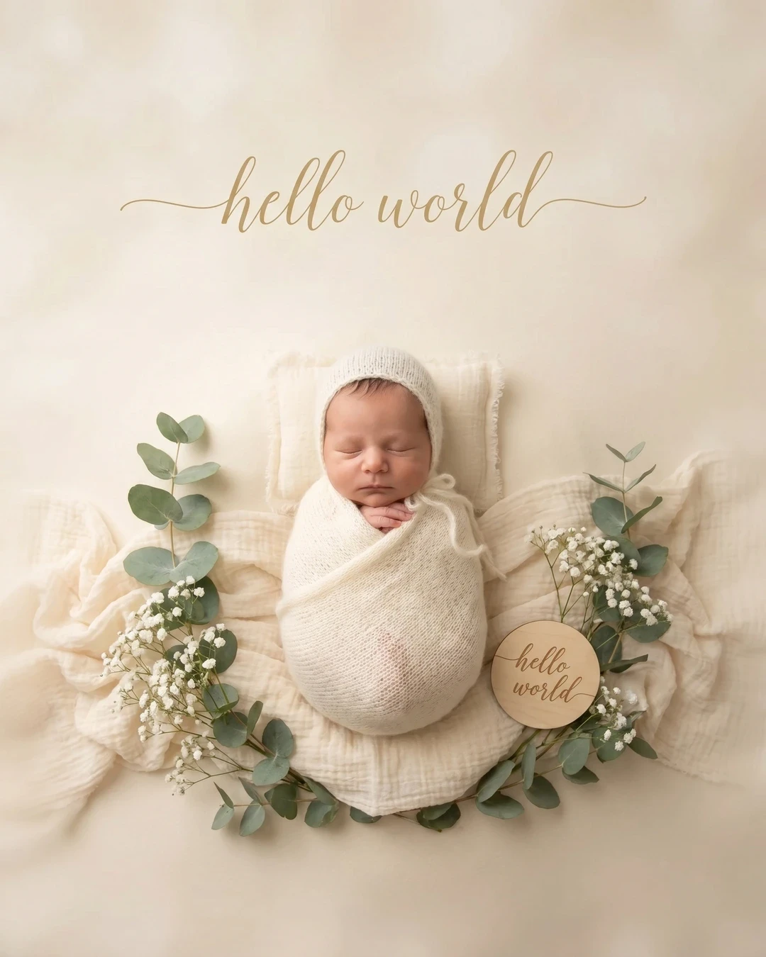 Magical baby milestone portrait example