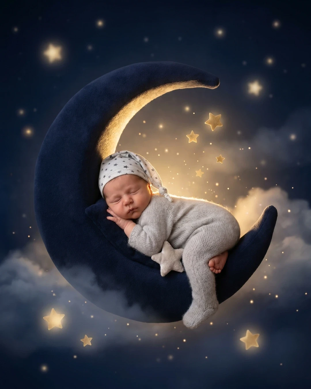 Magical baby milestone portrait example