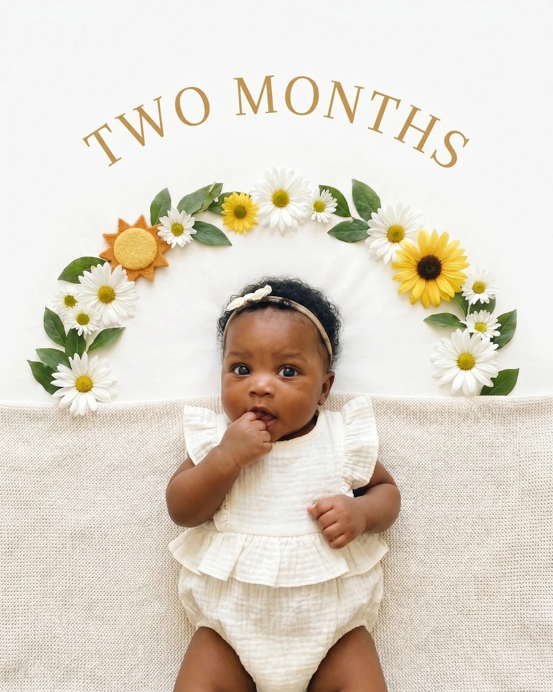 Magical baby milestone portrait example