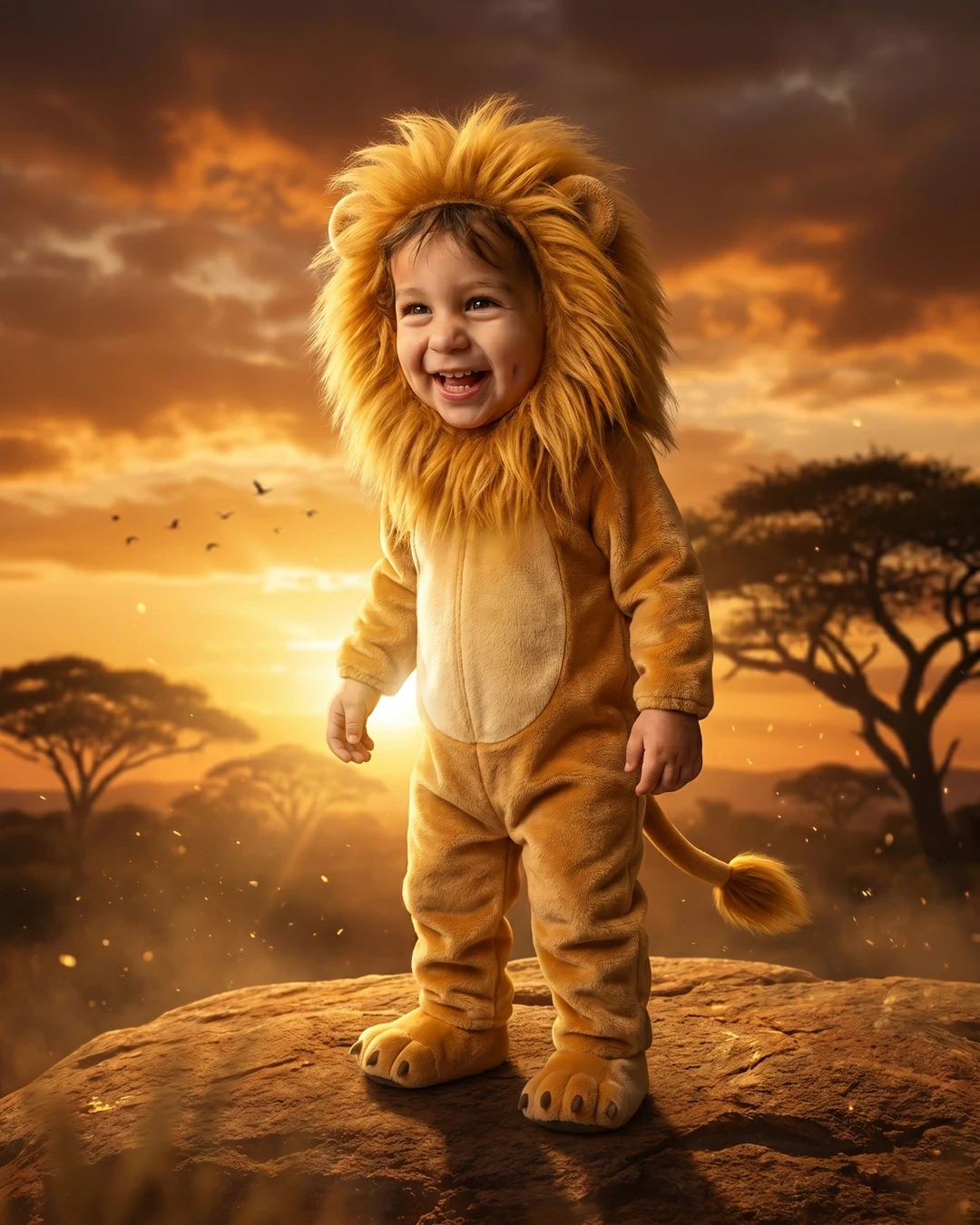 Magical baby milestone portrait example