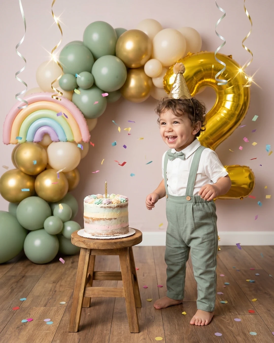 Magical baby milestone portrait example